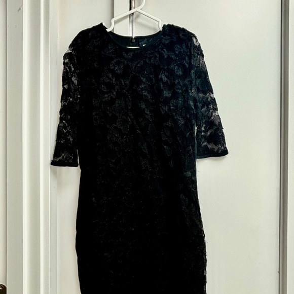 DVF Lace and Silk Panel LBD - Picture 4 of 8